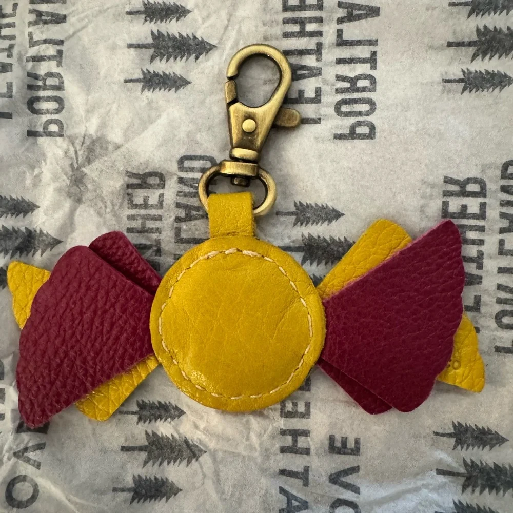 Portland Leather Candy shaped keychain/bag charm - Picture 2 of 2